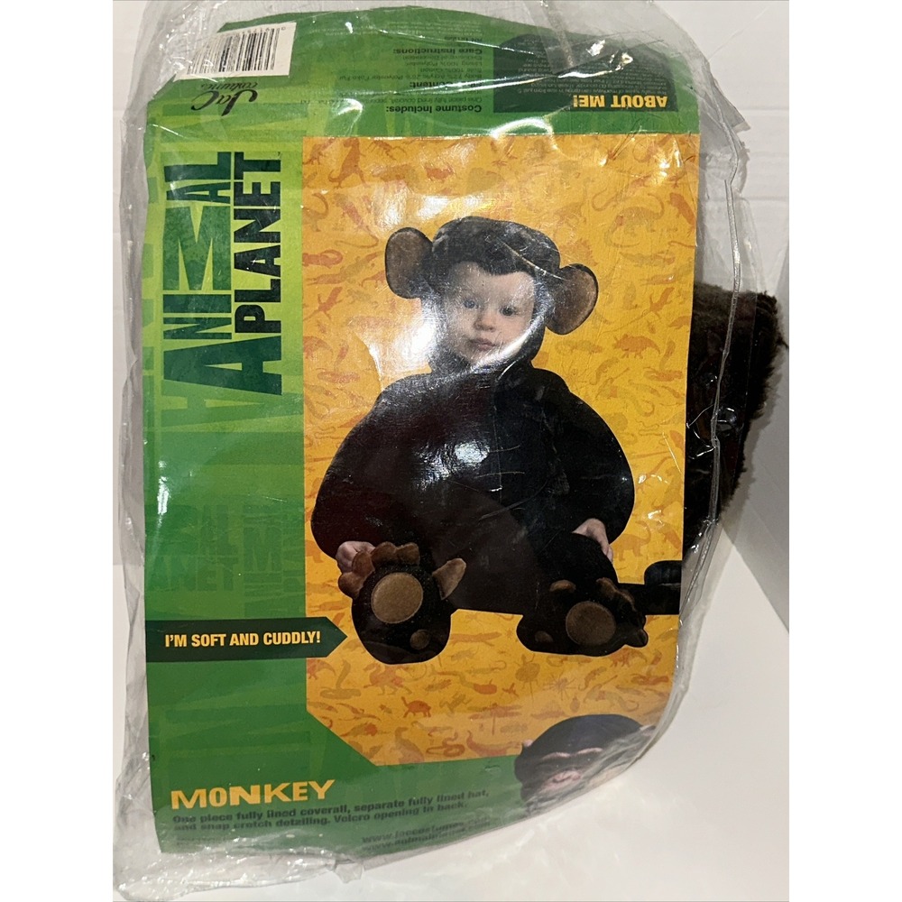 Animal Planet Baby Monkey Plush Toddler Costume 12-18 months NEW OpenPackage A19
